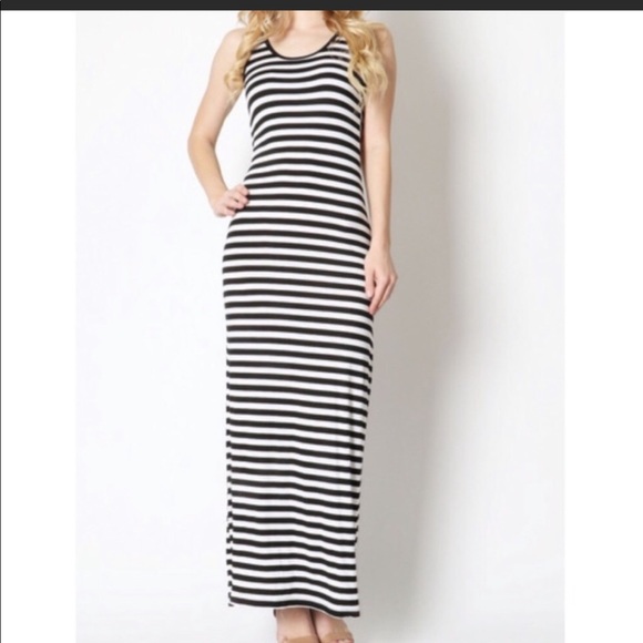 Striped Tank Maxi Dress - Picture 2 of 6